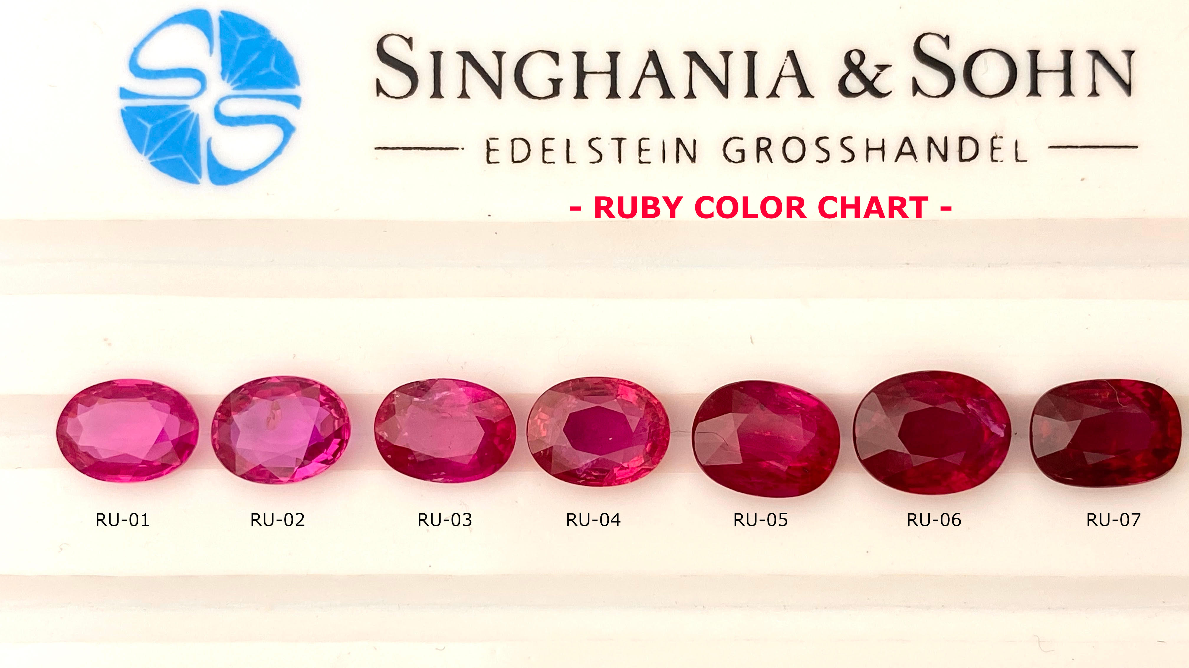 Ruby Color Chart